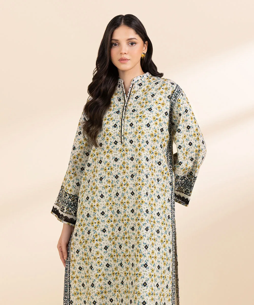 2 Piece - Printed Light Khaddar Suit