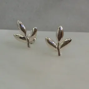 3 Leaf Stud Earrings
