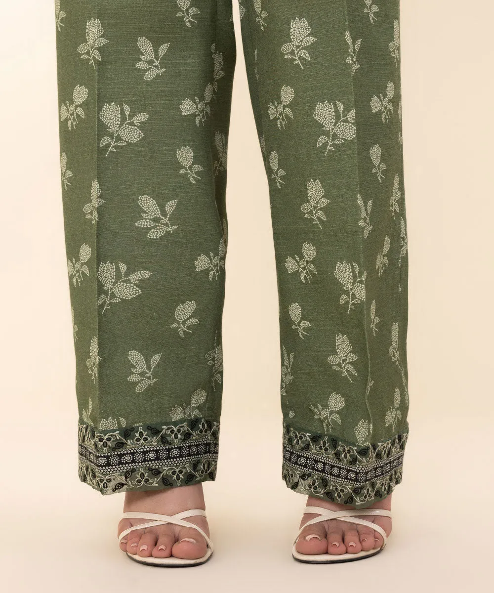 3 Piece - Embroidered Khaddar Suit