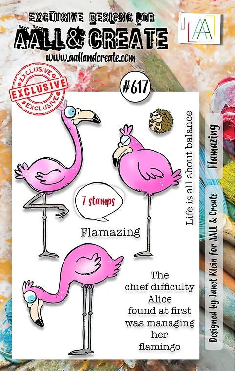 AALL and Create - A7 Clear Stamp Set - Flamazing