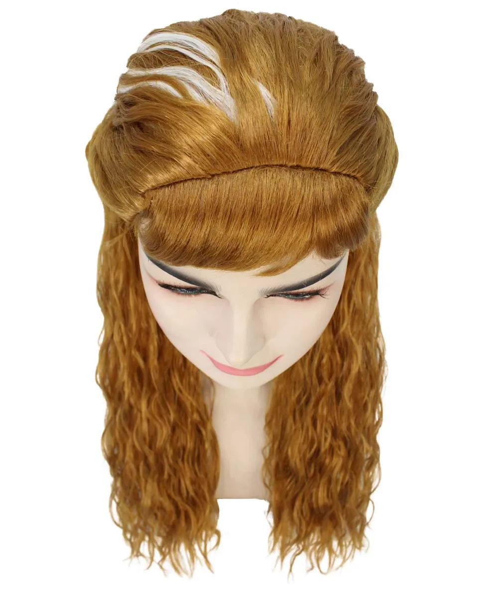 Adult Women's Brown Color Wavy Long Length Trendy Iconic Artic Princess Wig