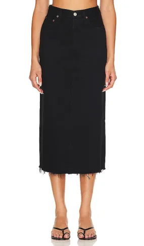 AGOLDE Della Skirt in Black