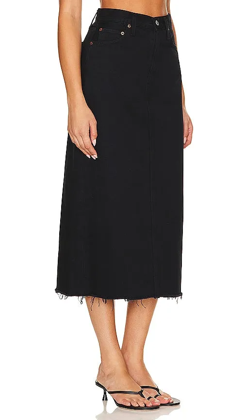 AGOLDE Della Skirt in Black