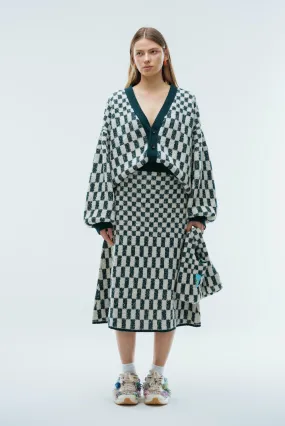 Alexandra Skirt in Forest Chess
