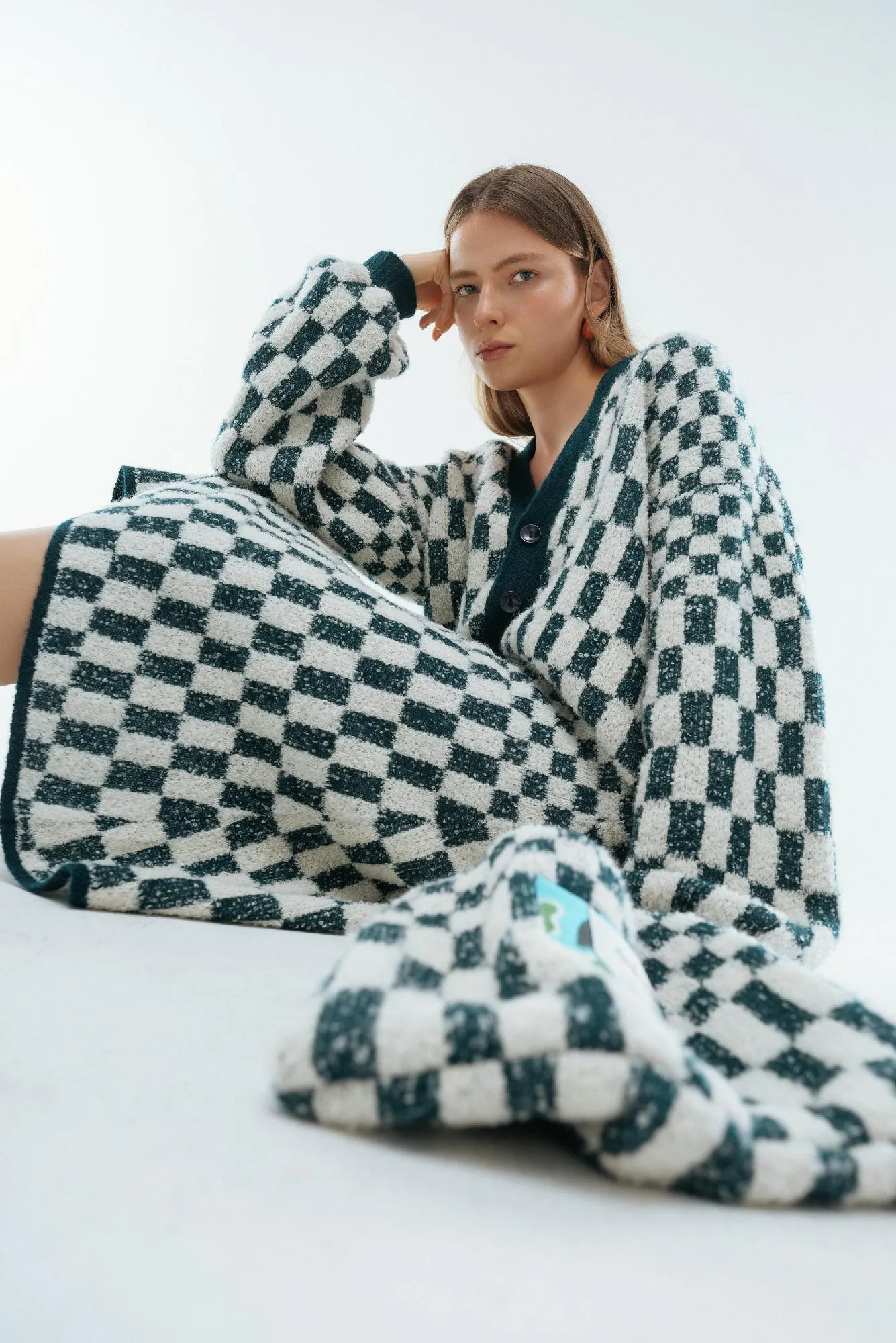 Alexandra Skirt in Forest Chess
