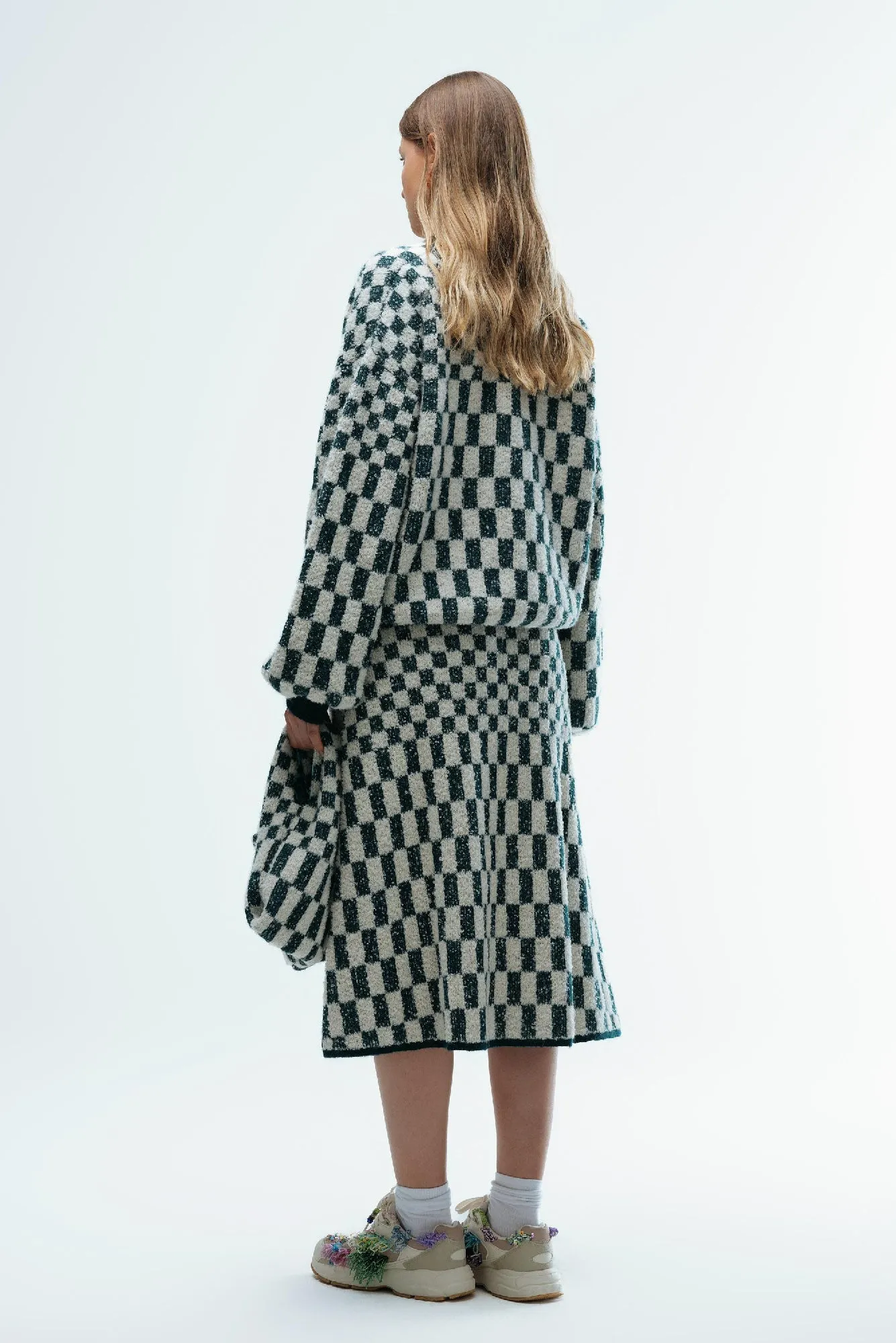Alexandra Skirt in Forest Chess