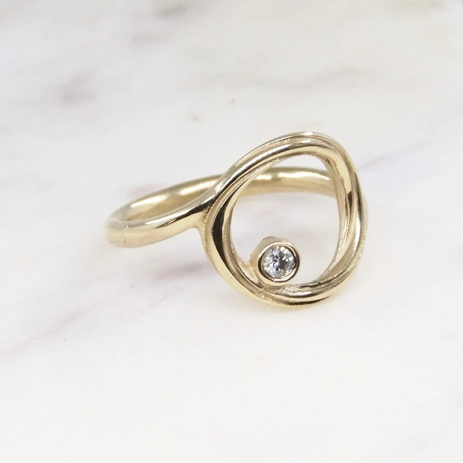 Alice Gow Twist Continuum Diamond Ring