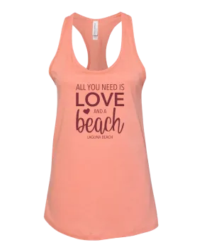 All You Need Is Love Tank Top - Sunset