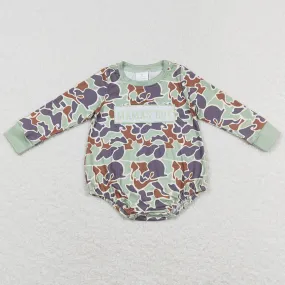 Baby InfantRompers Mama's Boy Camo Long Sleeve Rompers LR0829
