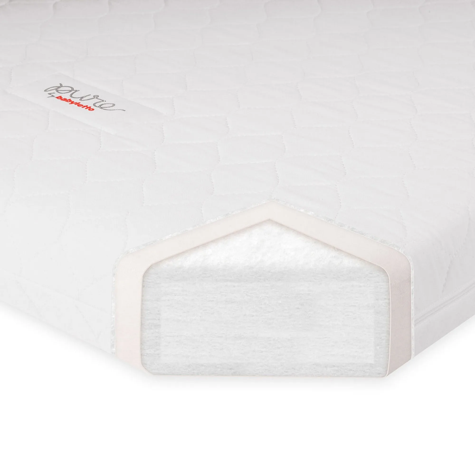 BABYLETTO Pure Core Non-Toxic Mini Crib Mattress with Hybrid Cover