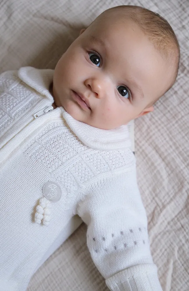 Babysuit Classic Merino - Snow White