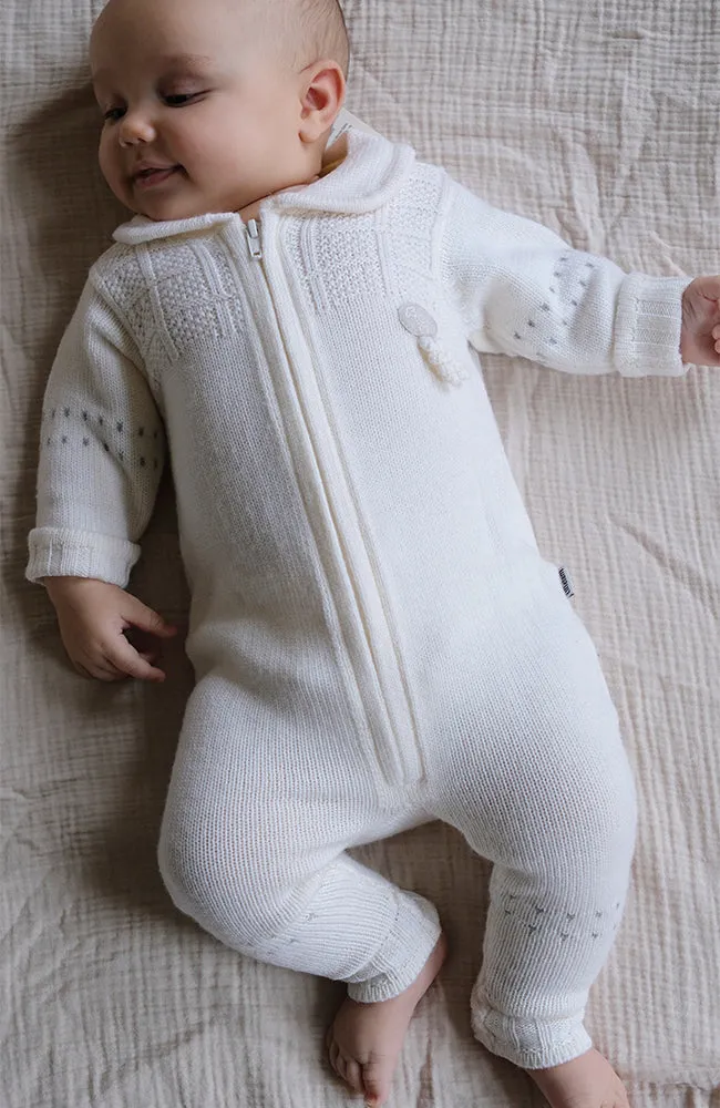 Babysuit Classic Merino - Snow White