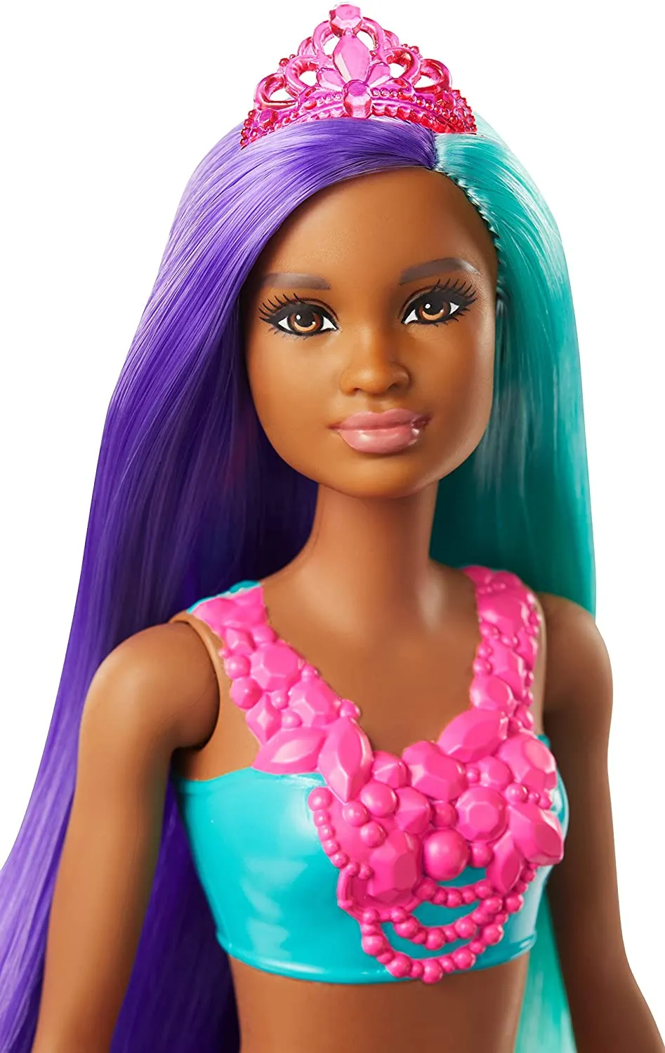 Barbie Dreamtopia Mermaid Doll, 12-inch, Teal and Purple Hair