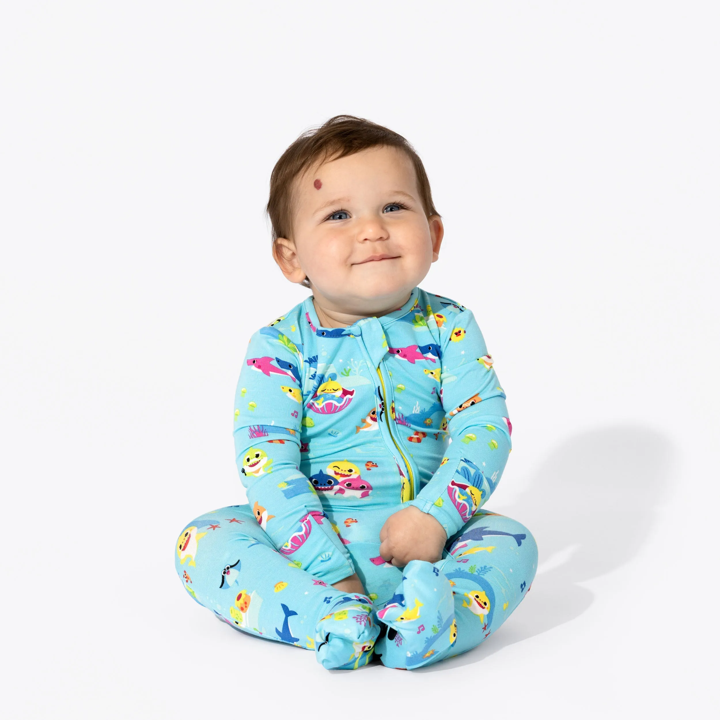 Bellabu Bear Convertible Footie - Baby Shark