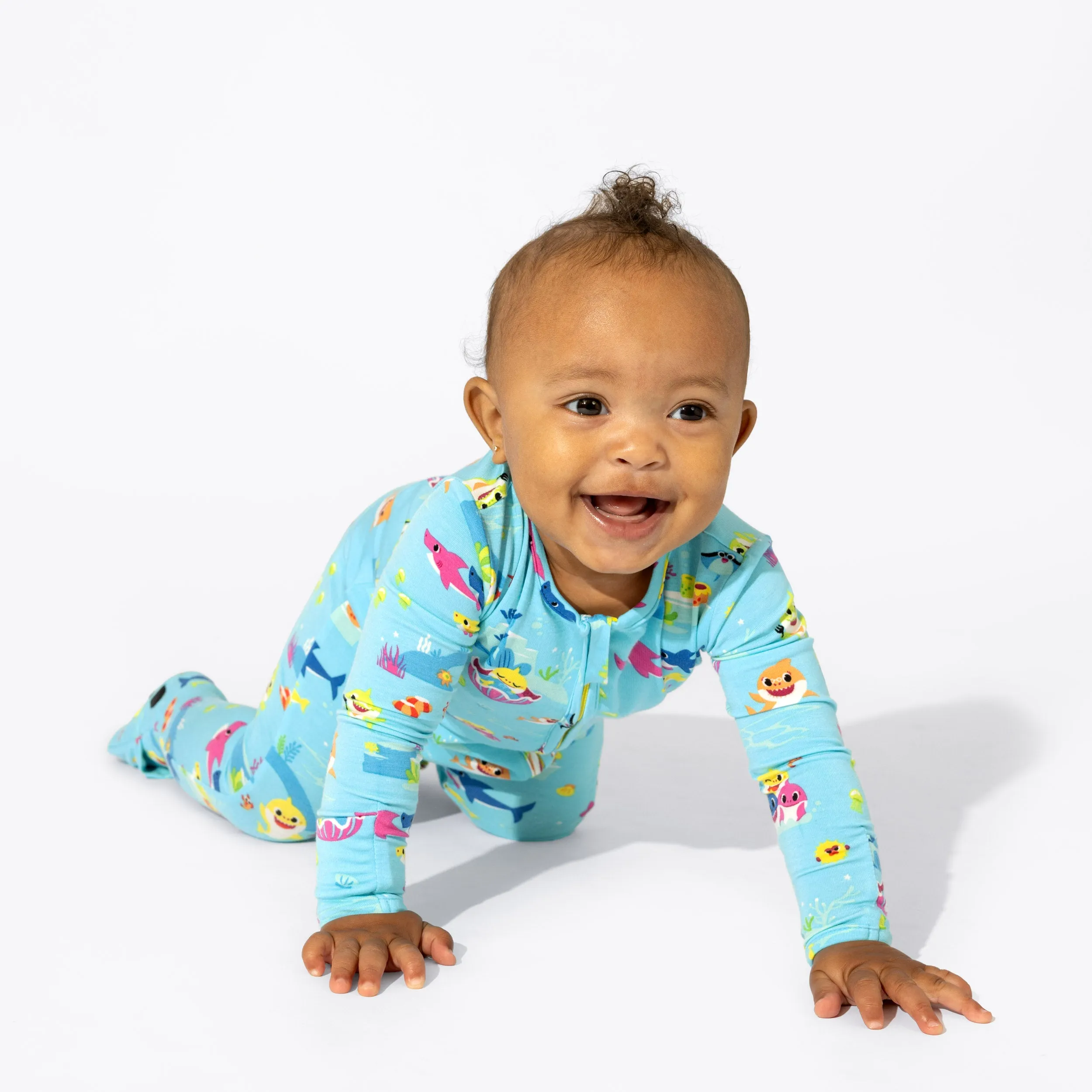 Bellabu Bear Convertible Footie - Baby Shark
