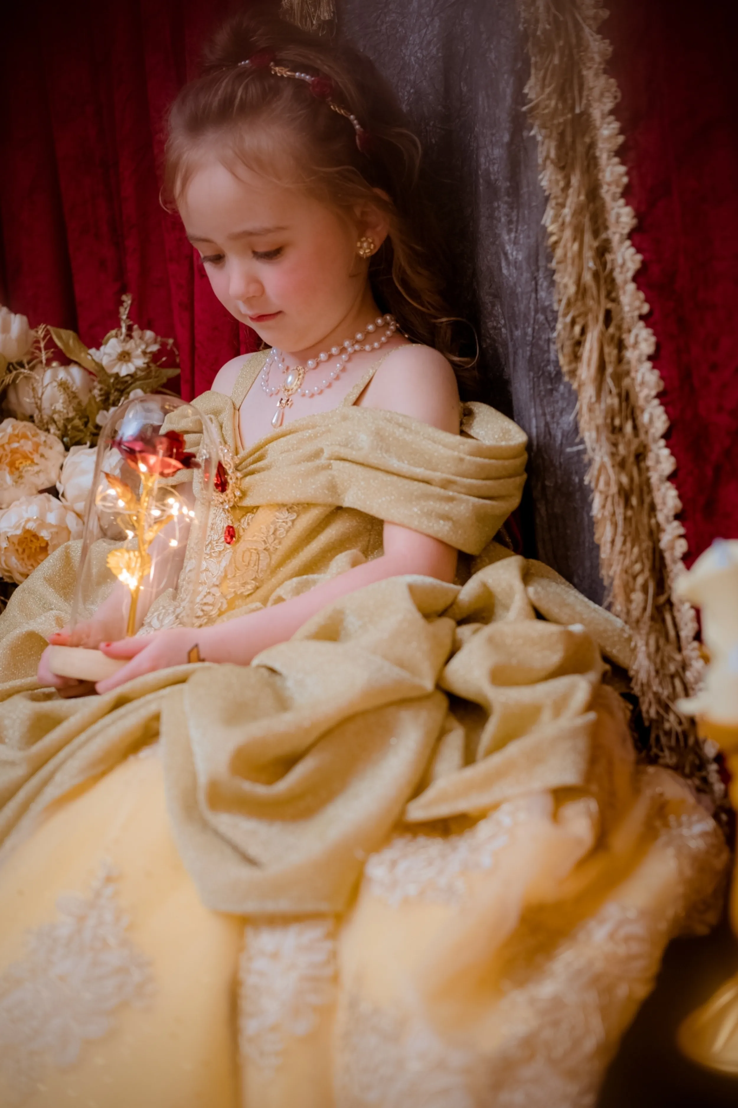 Belle Golden Lurex Gown