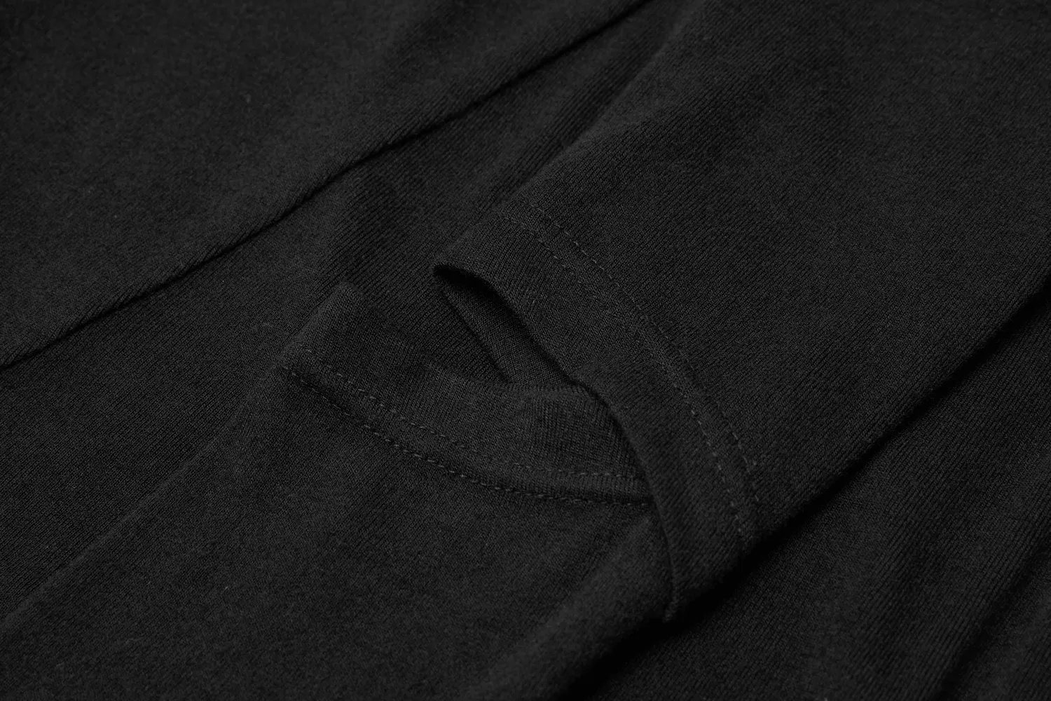 Black Asymmetric Knit Dress with Sleeve Cut-Outs