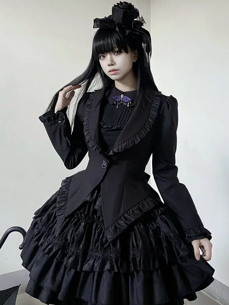 Black Rose Top Kuro Gothic Mini Hat