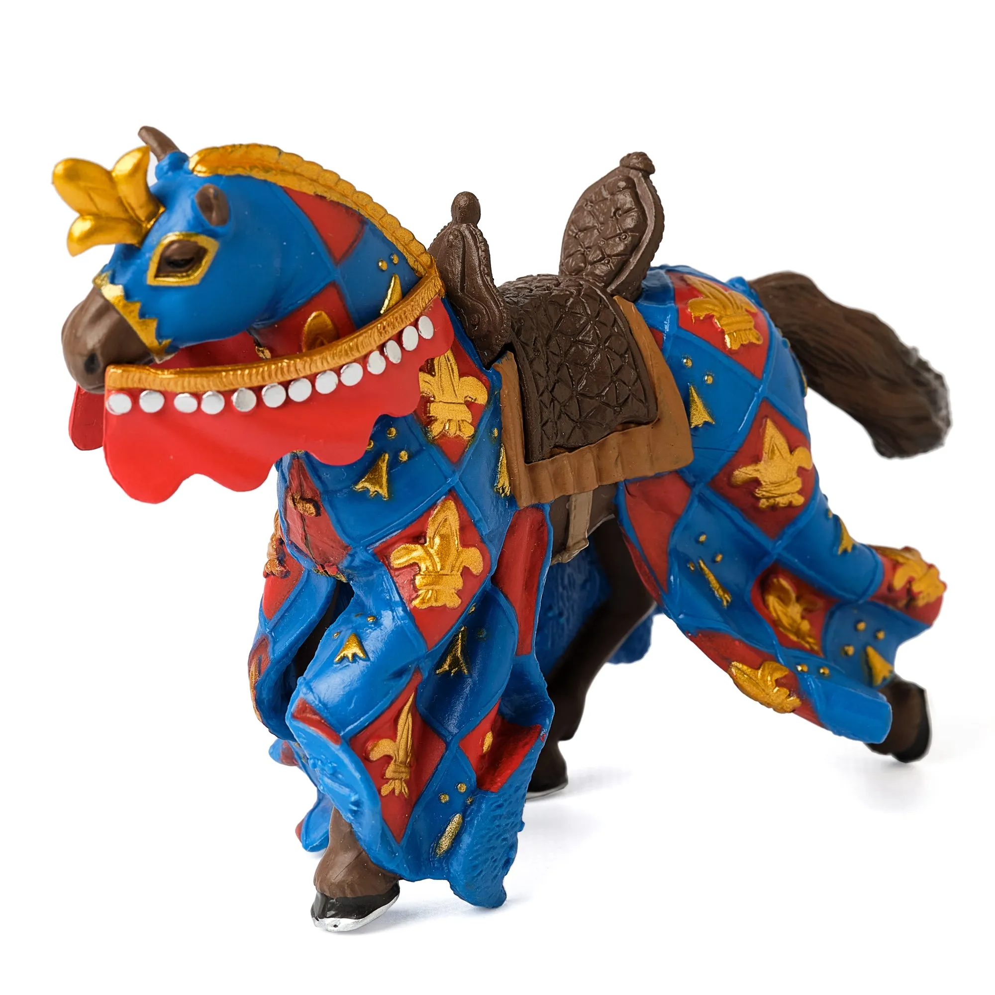 Blue Horse fleur de lys; The Medieval Fantasy World (Papo)