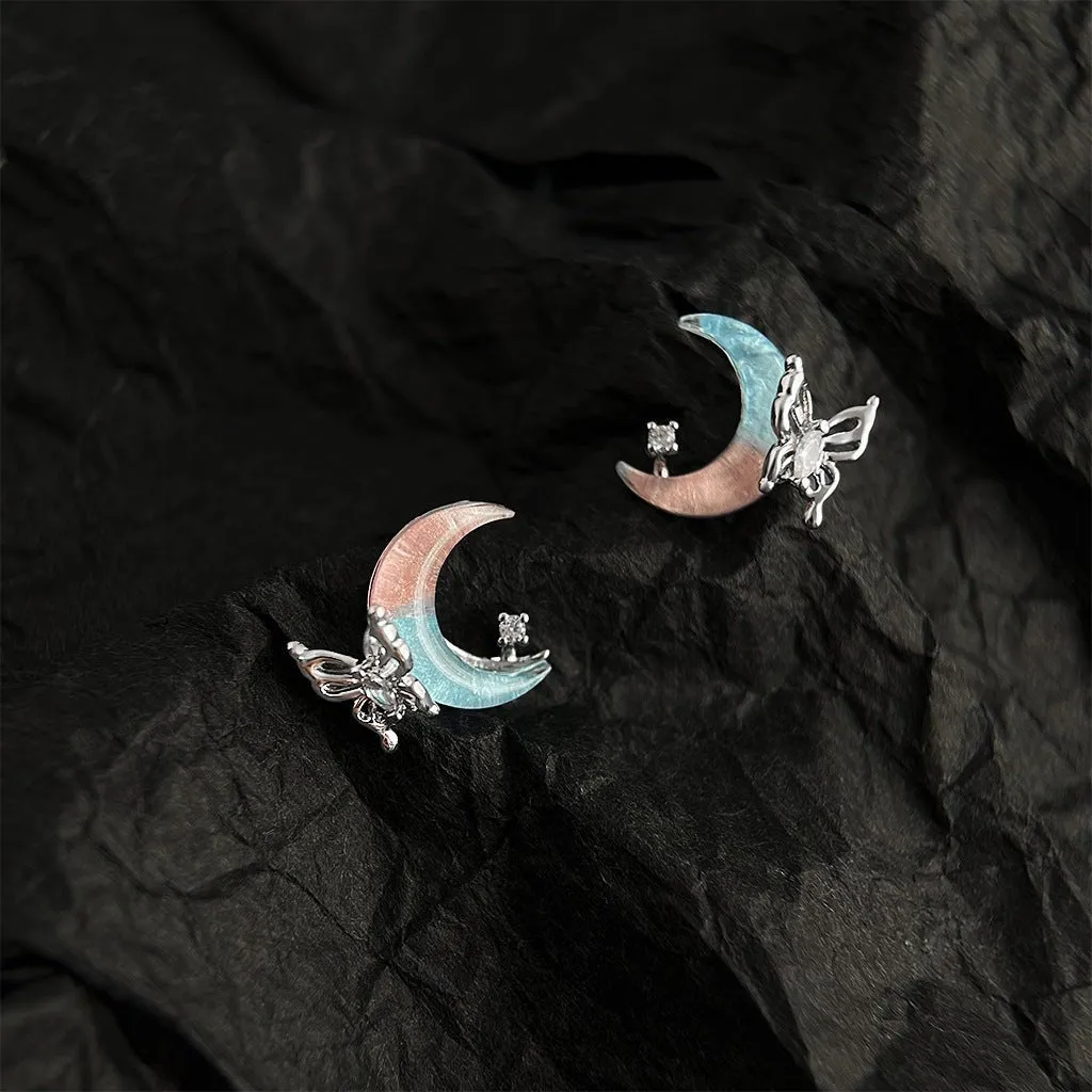 Butterfly Moon Earrings