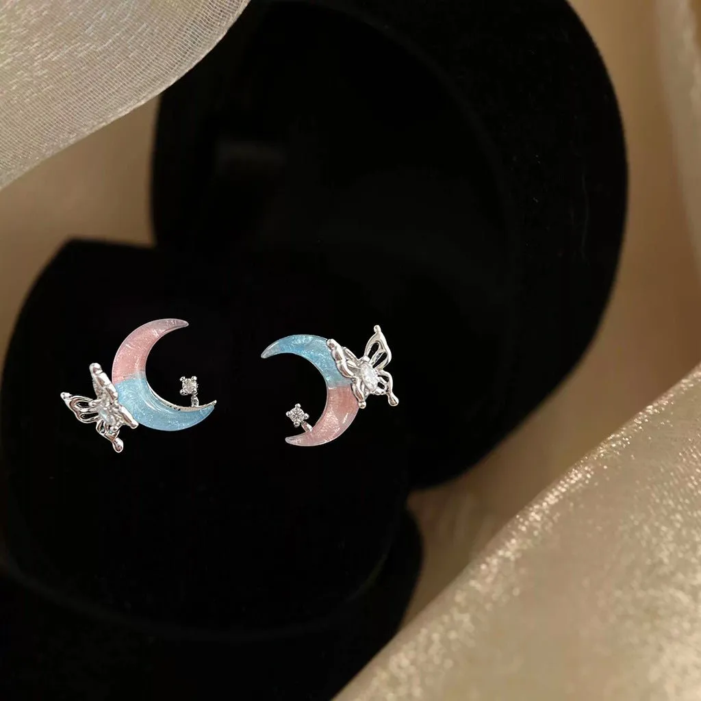 Butterfly Moon Earrings