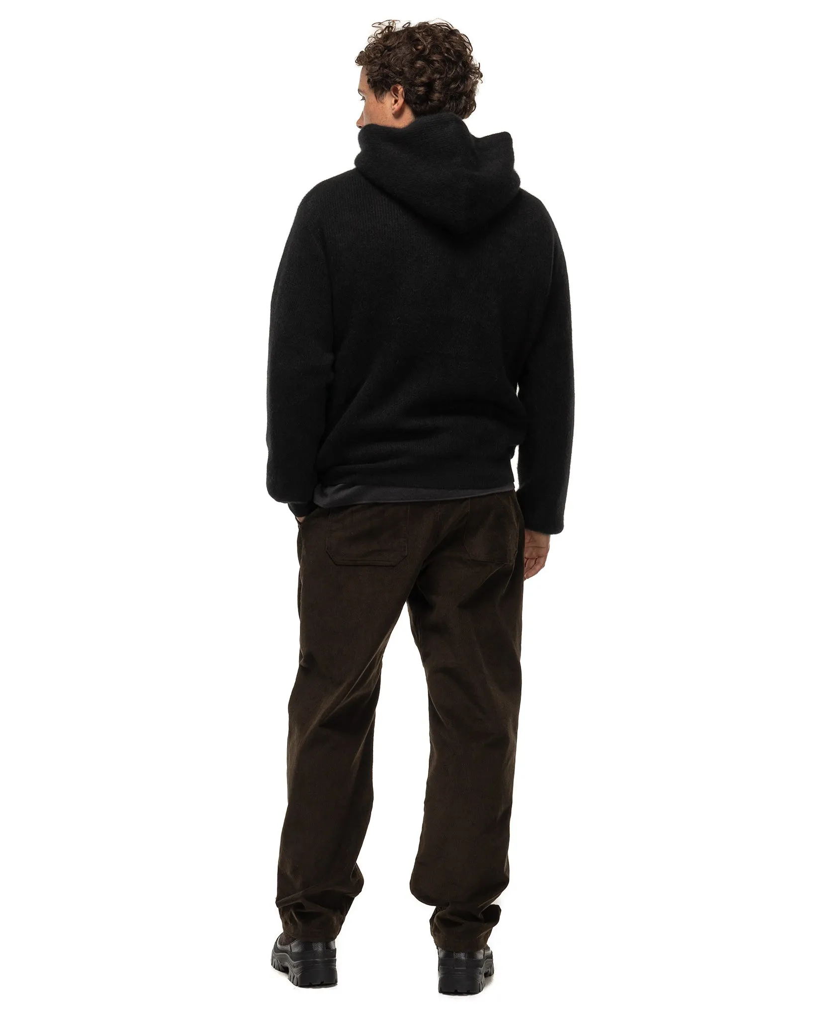 Cashmere Fox Pullover Hoodie Black