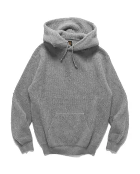 Cashmere Fox Pullover Hoodie Grey