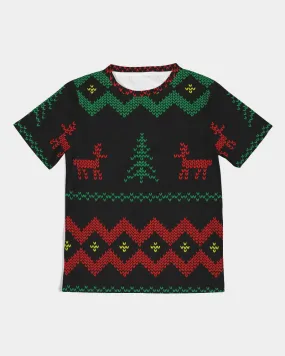 Christmas Merry Sweatshirt (Sweater) Black Kids Tee