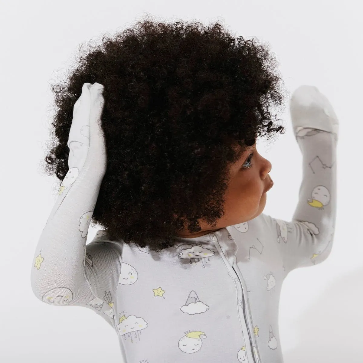 Constellation Grey Bamboo Convertible Footie