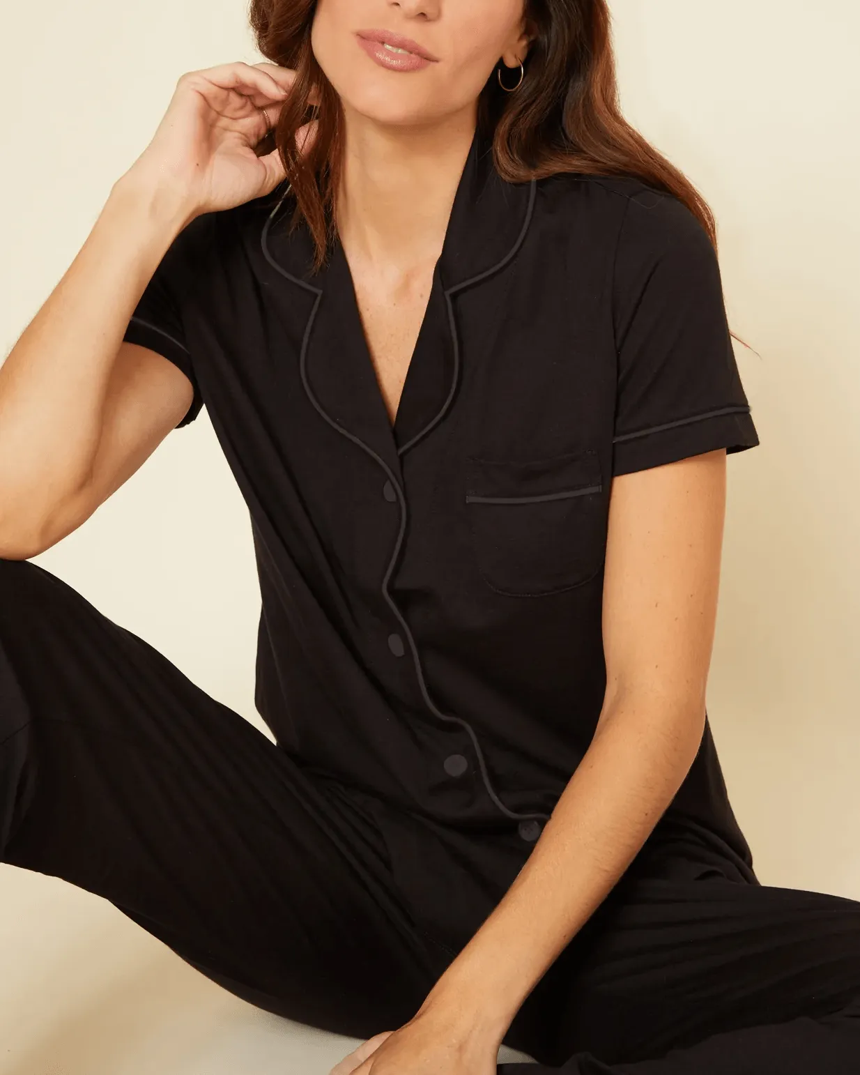 Cosabella Bella Short Sleeve Top & Pant Pajama Set