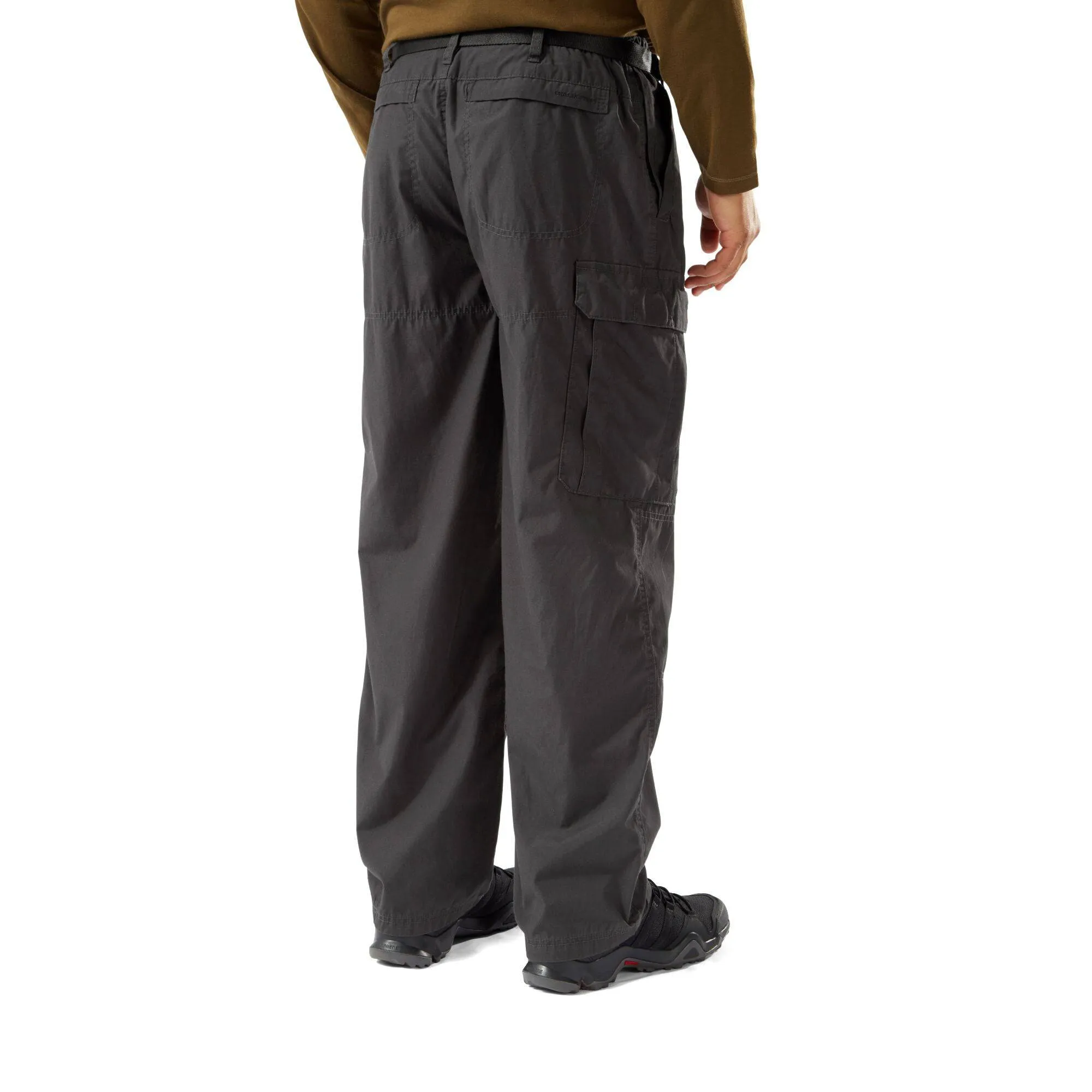 Craghoppers Mens Kiwi Classic Trousers CMJ600 -BLACK PEPPER