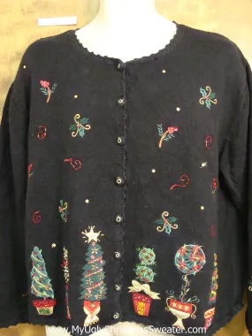 Creapy Trees Cheesy Christmas Jumper Sweater