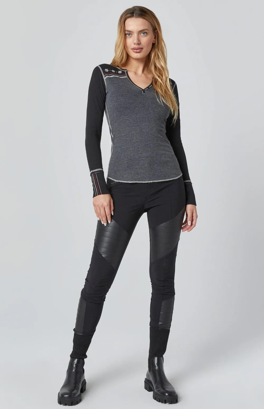 Cross Country Henley | Heather Black