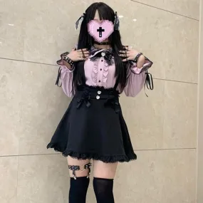 Crystal Hearts in the Night Sky        Overalls Dress Dark Academia Mermaidcore Kawaii Academia Y2K Cottagecore Coquette Fairycore Dollette Princesscore