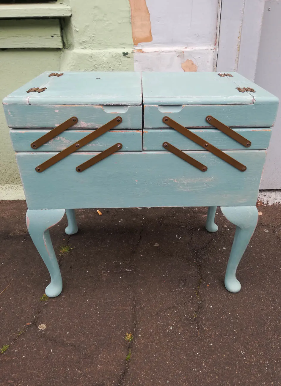 Custom Listing Beautiful vintage sewing box
