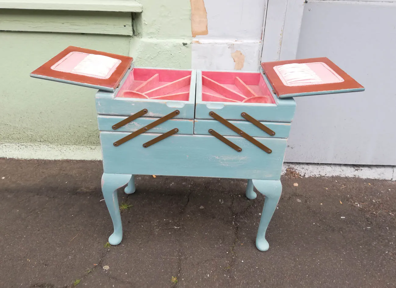 Custom Listing Beautiful vintage sewing box