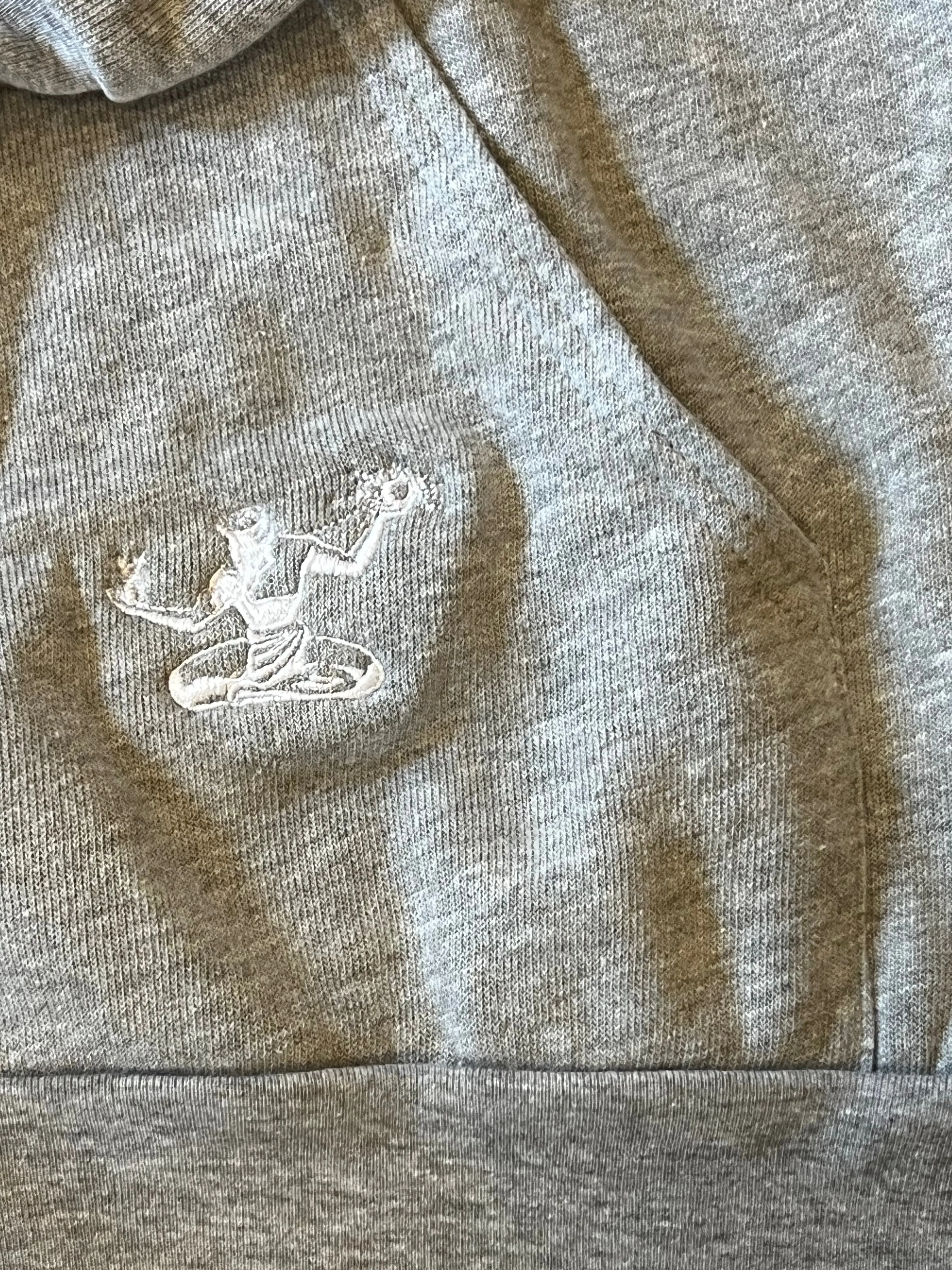 Detroit Classic Tri-Blend Zip Hoodie / White   Heather Gray / Unisex