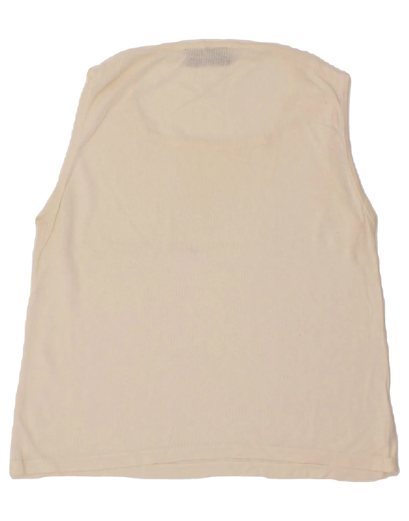 DOCKERS Womens Vest Top UK 18 XL Off White Ramie