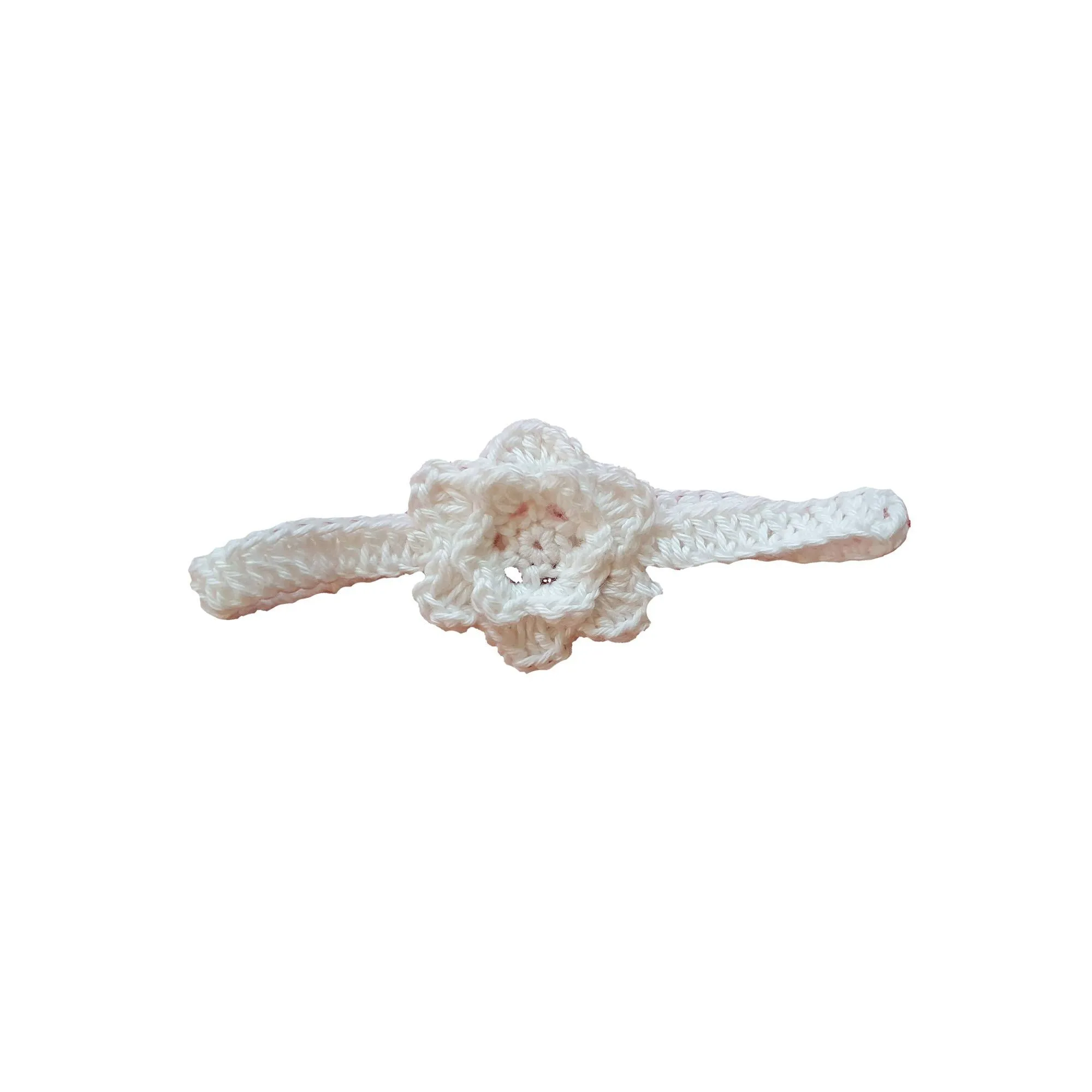 Dolls Flower Head Band - White