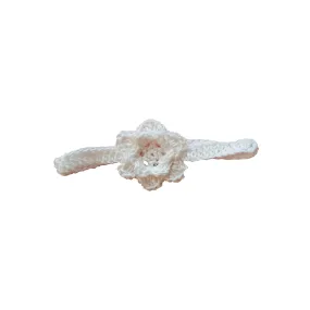 Dolls Flower Head Band - White