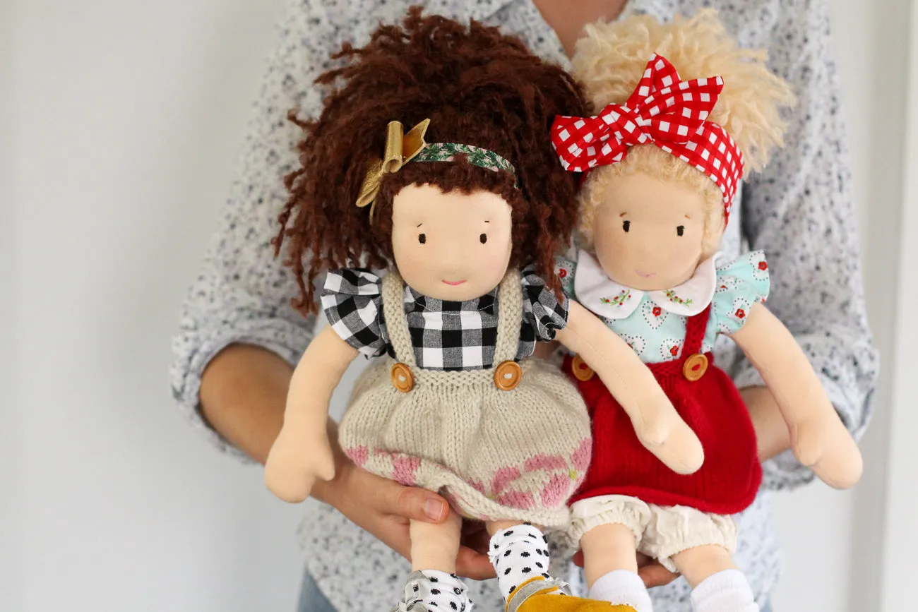 Doll's Posie Pinafore | PDF Knitting Pattern