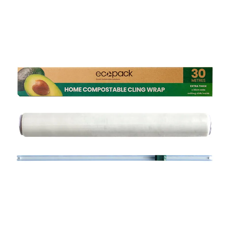Ecopack Home Compostable Cling Wrap (1 box/30m)