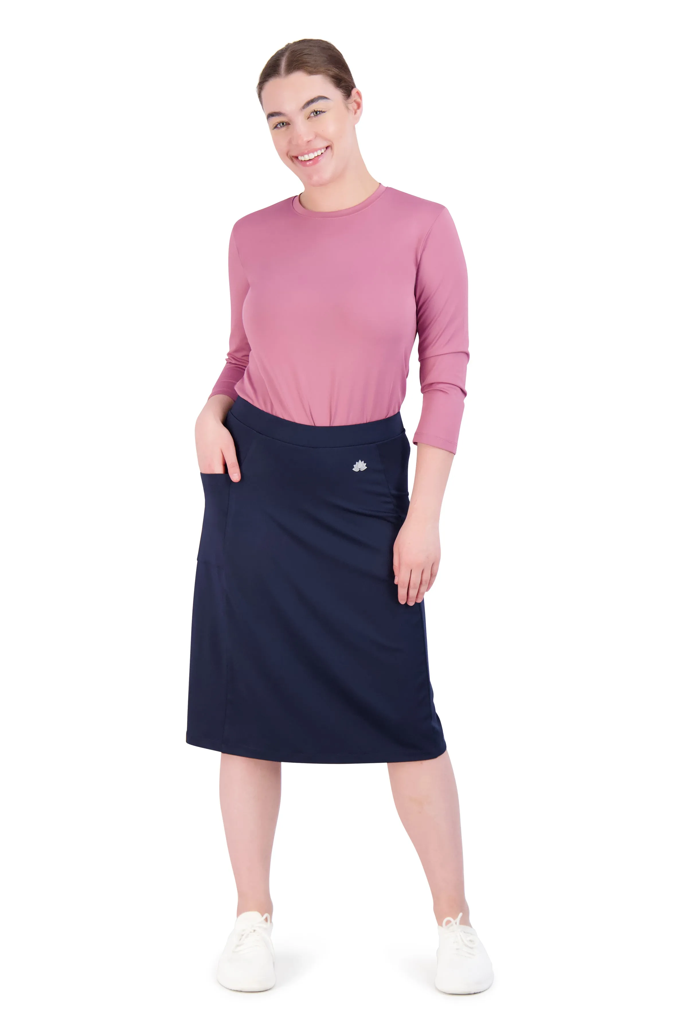 Fit Skort 24"-Navy Blazer