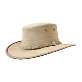 Foldaway Suede Hat in Mocca