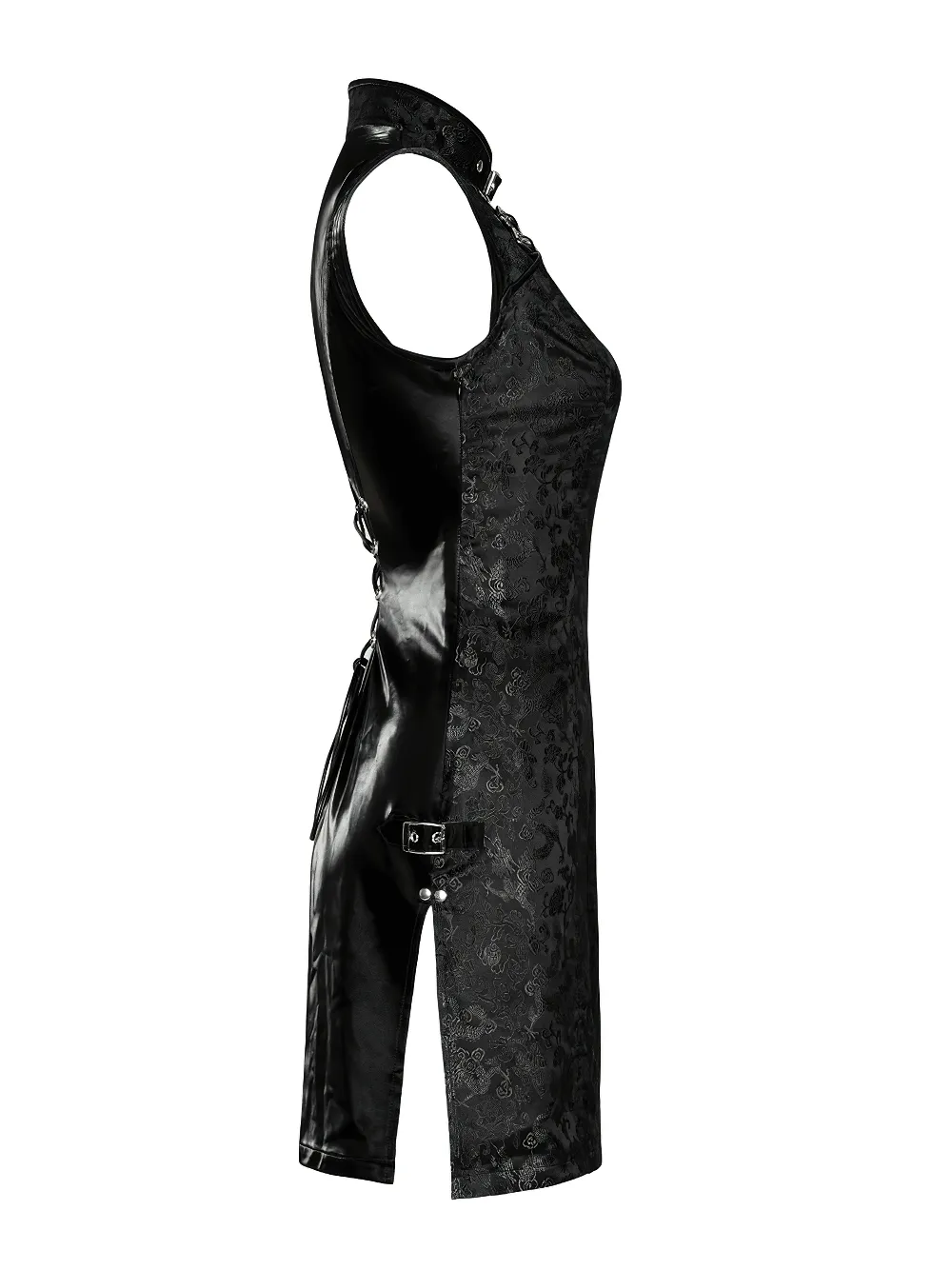 Futuristic Dragon Pattern Jacquard Mini Dress