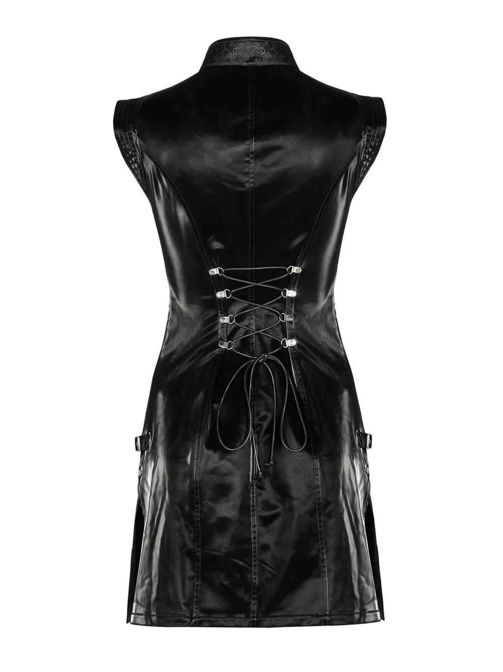 Futuristic Dragon Pattern Jacquard Mini Dress