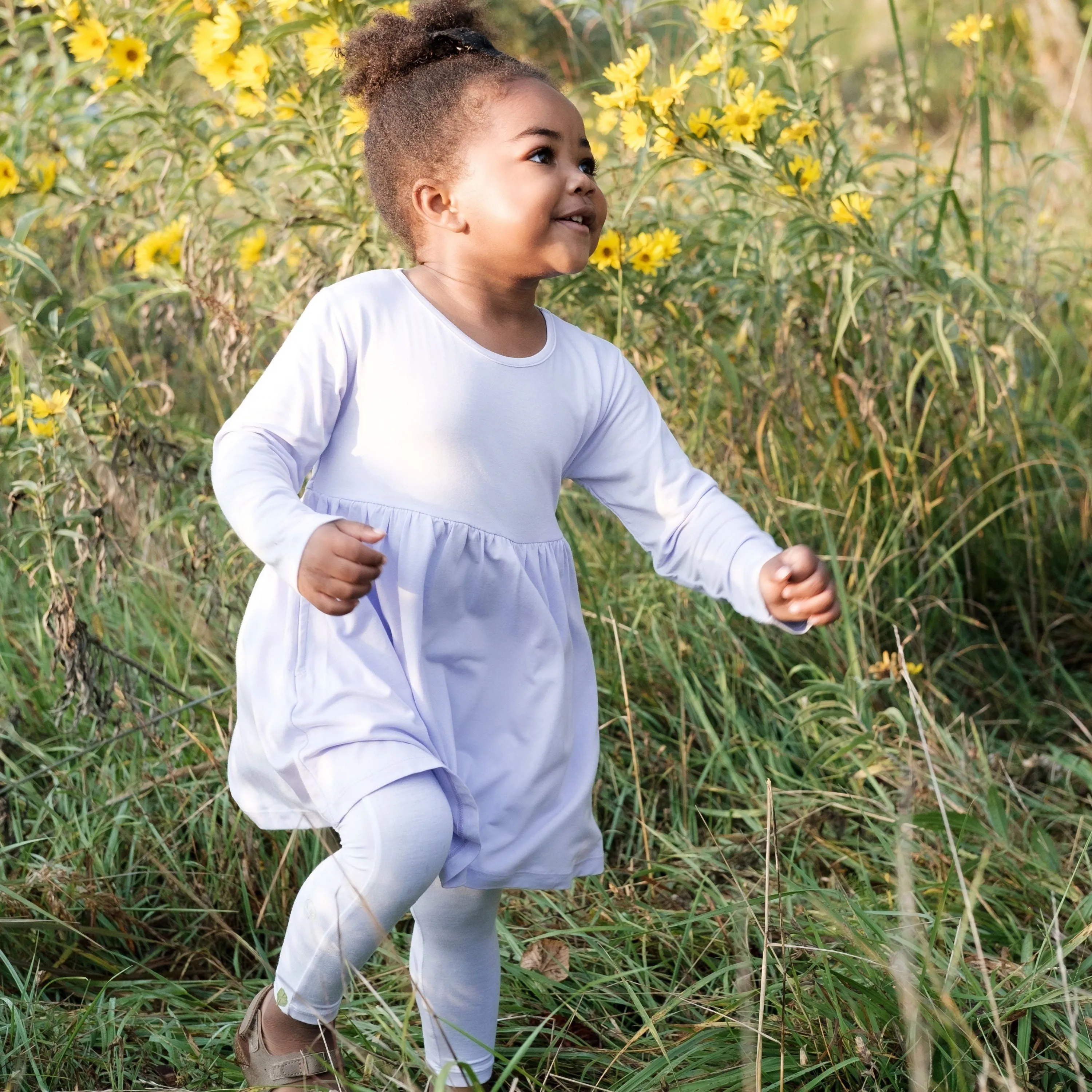 Girls Long Sleeve Swing Dress