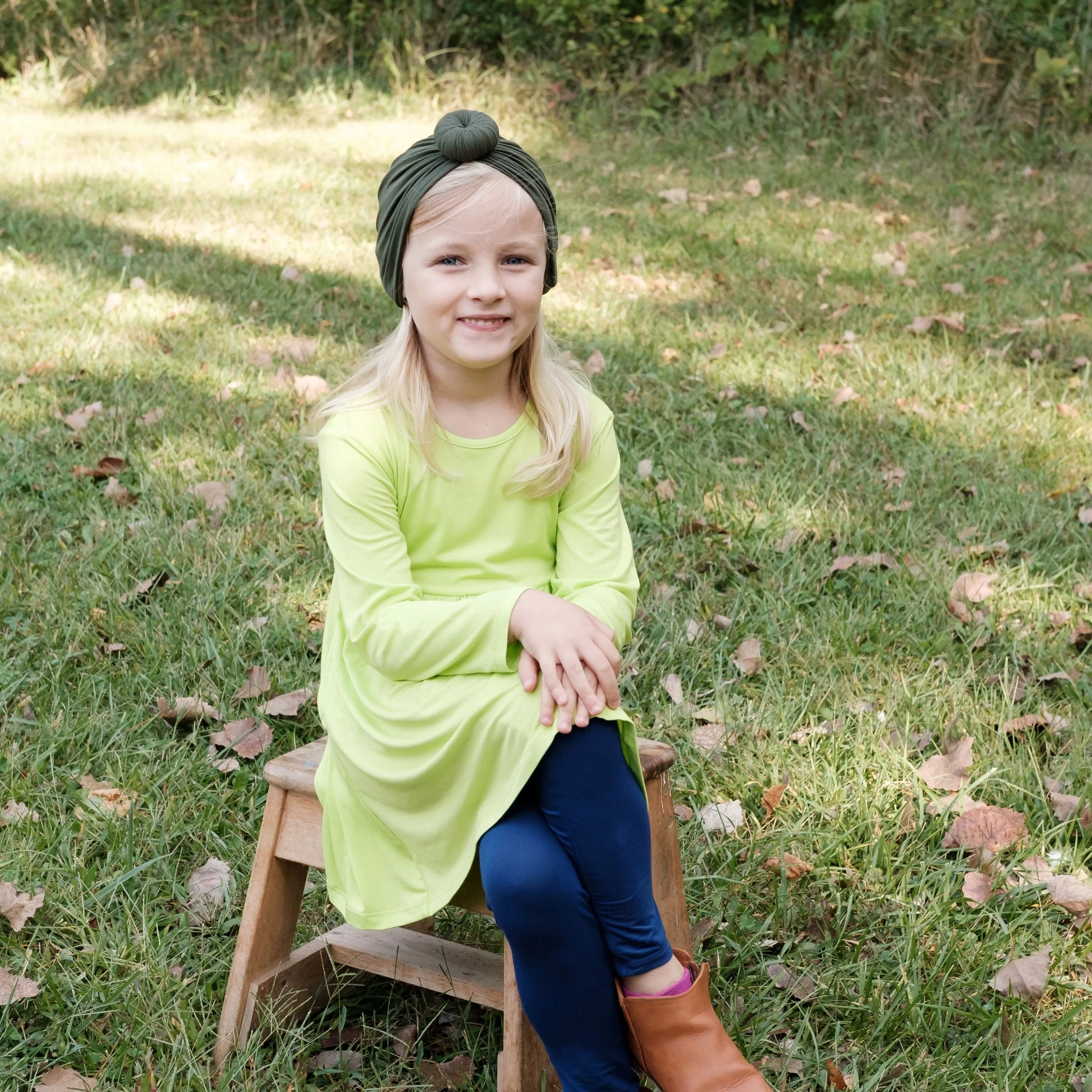Girls Long Sleeve Swing Dress