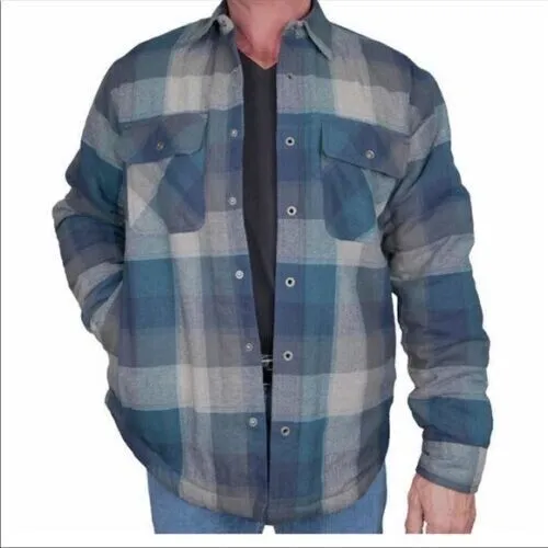 Grizzly Mountain Sherpa Lined Flannel Shirt Jacket