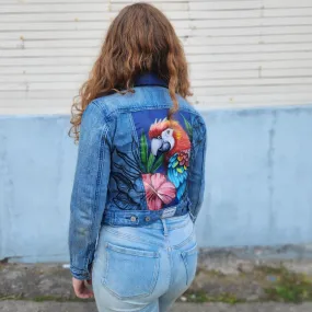 Handpainted Tropical Echoes Jacket